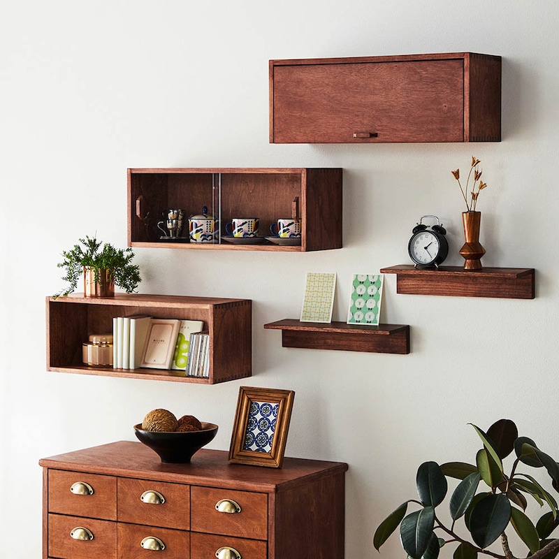 棚２枚セット・オープン・アクリル引き戸・フラップ板戸