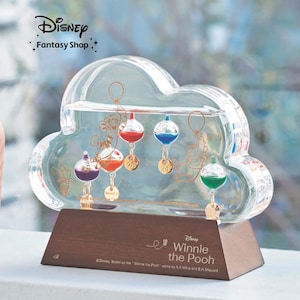 【ディズニー/Disney】ガラスフロート温度計「くまのプーさん」