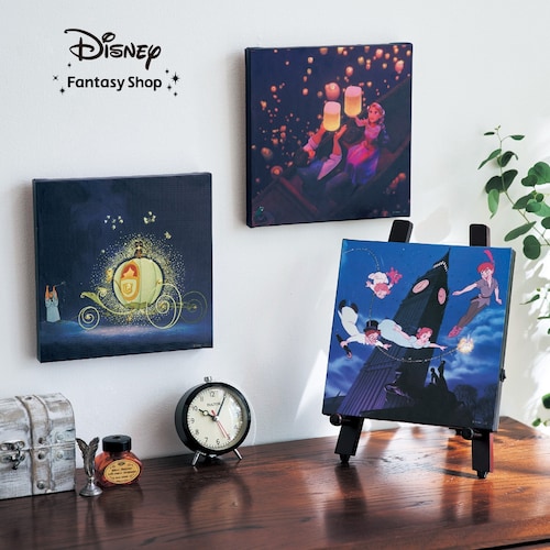 光りが揺らめくキャンバスアートパネル(選べるキャラクター)（ディズニー/Disney）