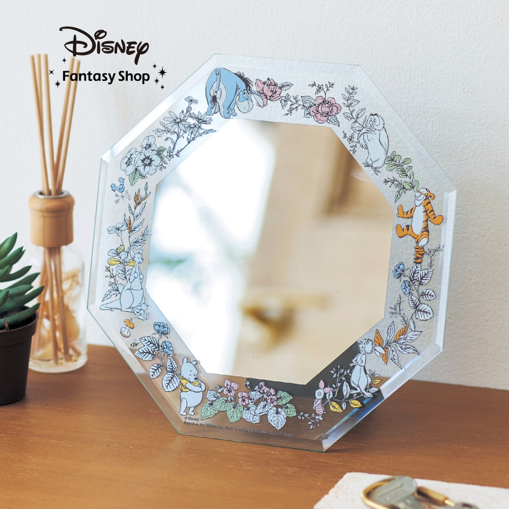 【ディズニー/Disney】2WAY仕様のアートフレーム八角ミラー「くまのプーさん & フレンズ」 【ディズニー/Disney】2WAY仕様のアートフレーム八角ミラー「くまのプーさん & フレンズ」