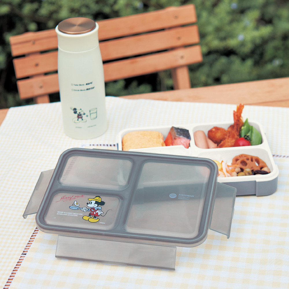 汁漏れしにくく洗いやすい薄型弁当箱<600ml>(選べるキャラクター)(ディズニー/Disney) 汁漏れしにくく洗いやすい薄型弁当箱<600ml>(選べるキャラクター)(ディズニー/Disney)