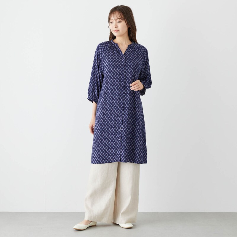 ラグラン前開きワンピース(レゾリヴァード/Les Olivades)｜通販の  