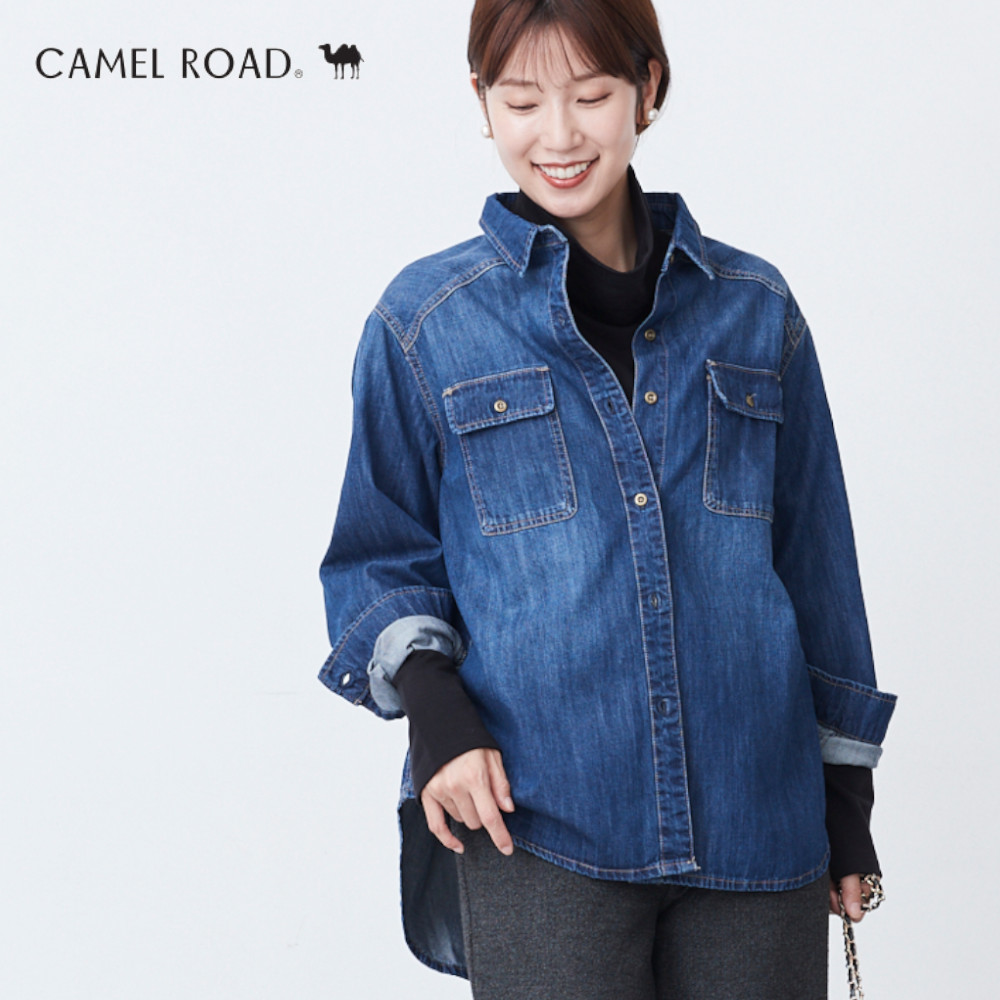 【キャメルロード/CAMEL ROAD】デニムシャツ