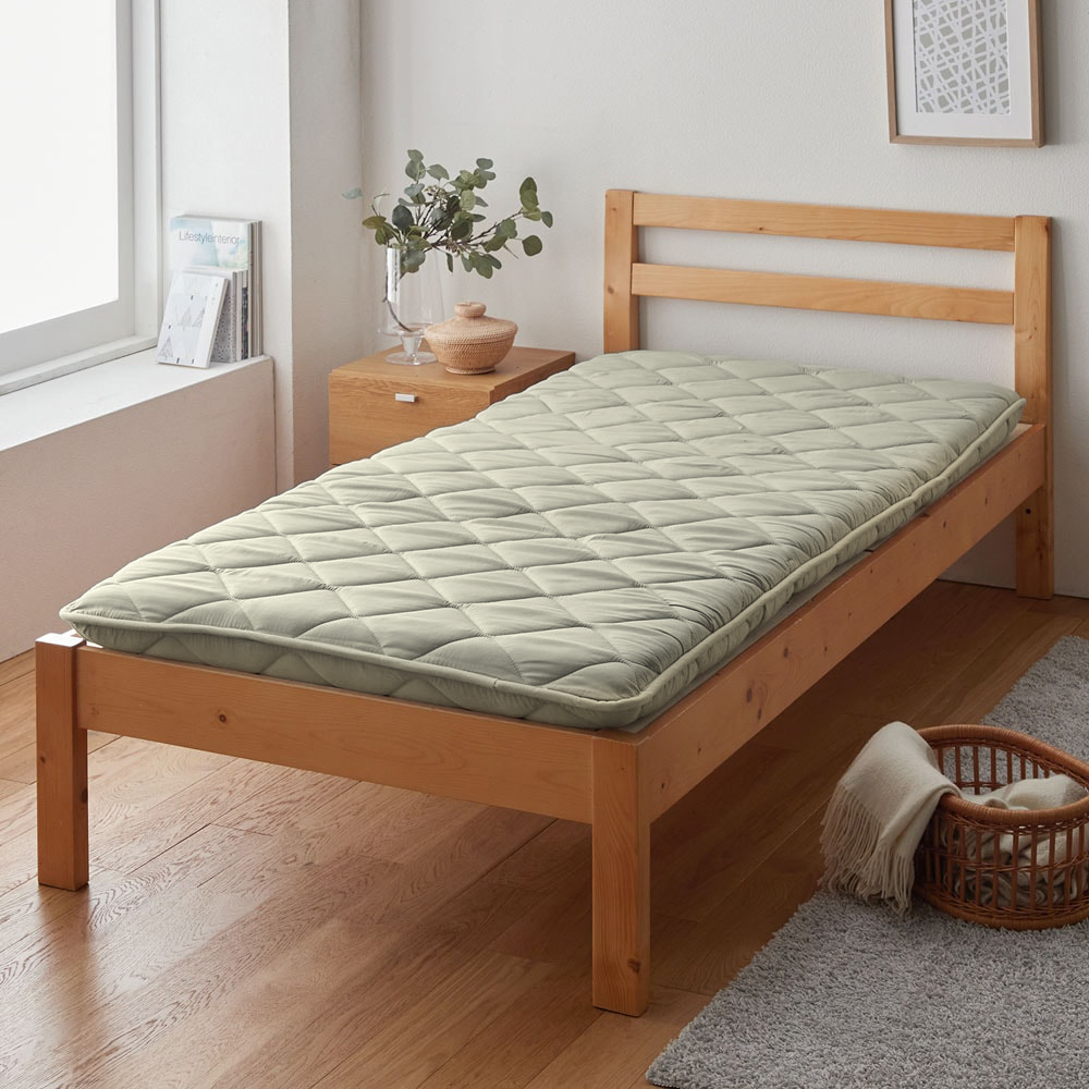 【ベルメゾン】ベッドでも使えるへたりにくい抗菌防臭・防ダニ高反発敷布団