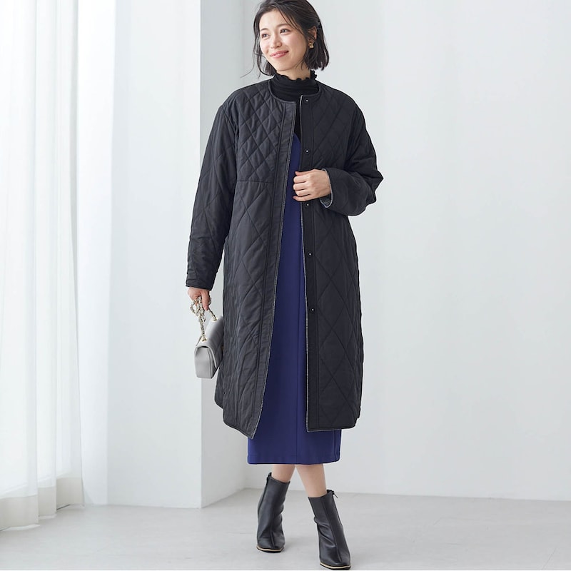 モデル身長168cm／M ※写真は撮影用のため着丈+7cmになります。