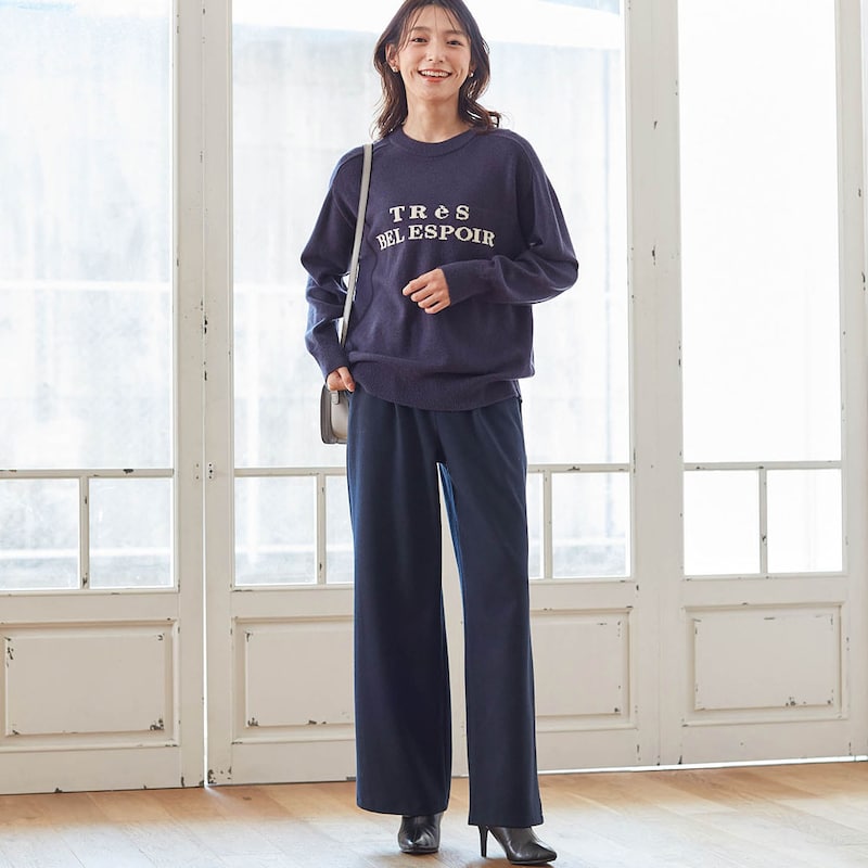 モデル身長170cm／M ※写真は撮影用のため股下+6cmになります。