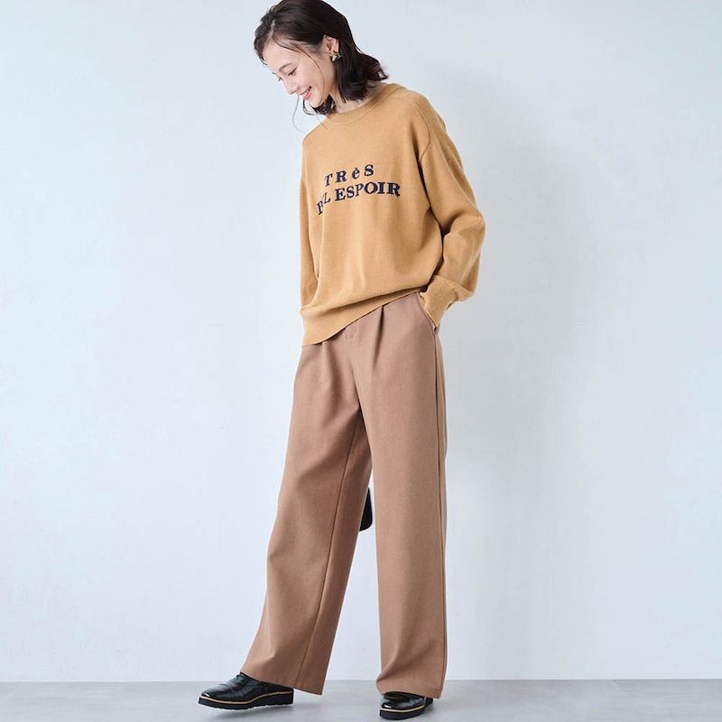 モデル身長170cm／M ※写真は撮影用のため股下+6cmになります。