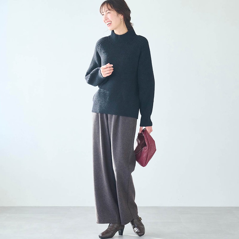 モデル身長173cm／M ※写真は撮影用のため股下+6cmになります。