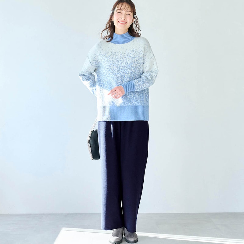 モデル身長173cm／M ※写真は撮影用のため股下+6cmになります。