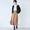 モデル身長170cm／M ※写真は撮影用のため総丈+6cmになります。