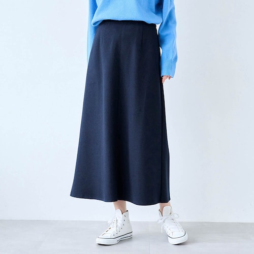 コットン混ウールライクスカート