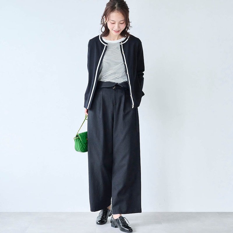 モデル身長170cm／M ※写真は撮影用のため股下+6cmになります。