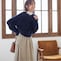 モデル身長169cm／M ※ニットのみ着用