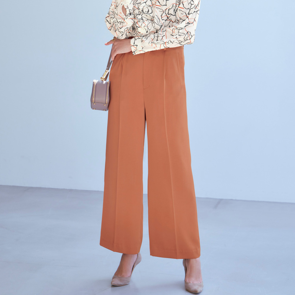 【スタイルノート/StyleNote】ストレートワイドとろみパンツ