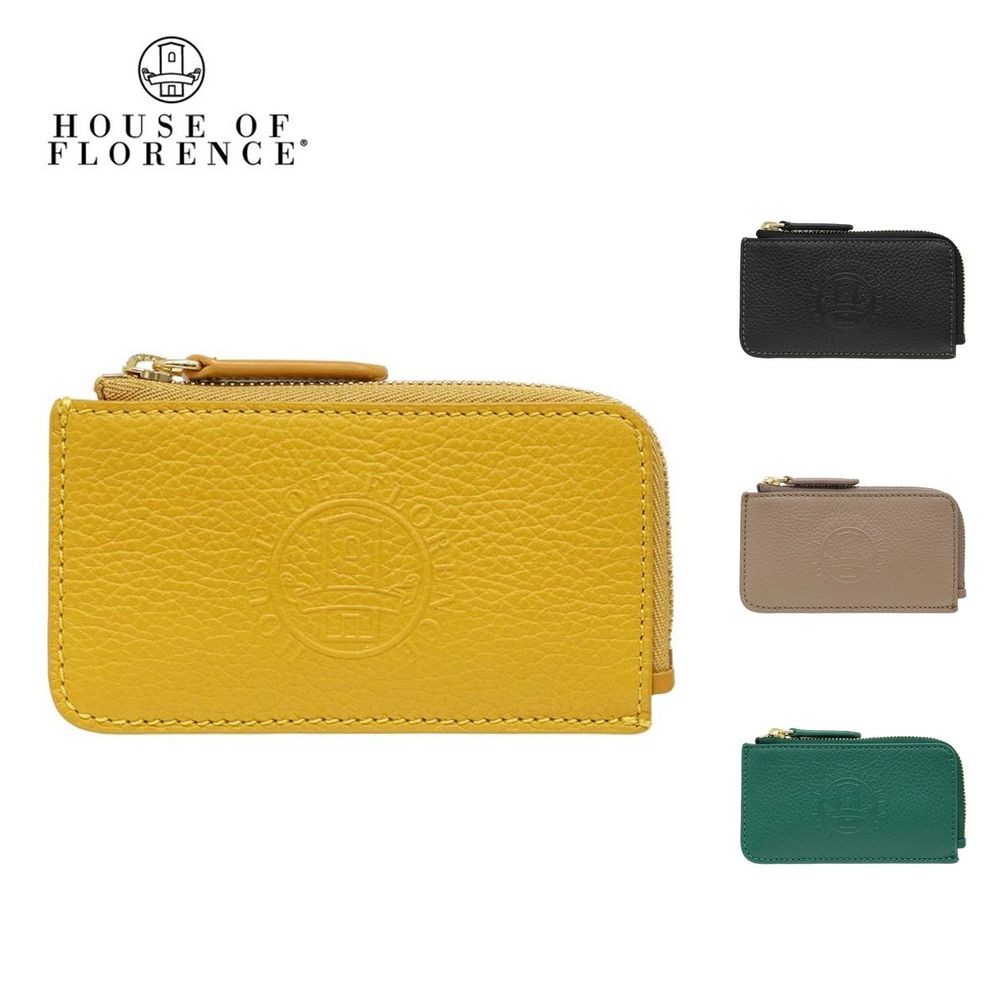 【ハウス・オブ・フローレンス/HOUSE OF FLORENCE】本革小銭入れ付きカードケース(イタリアンレザー使用)