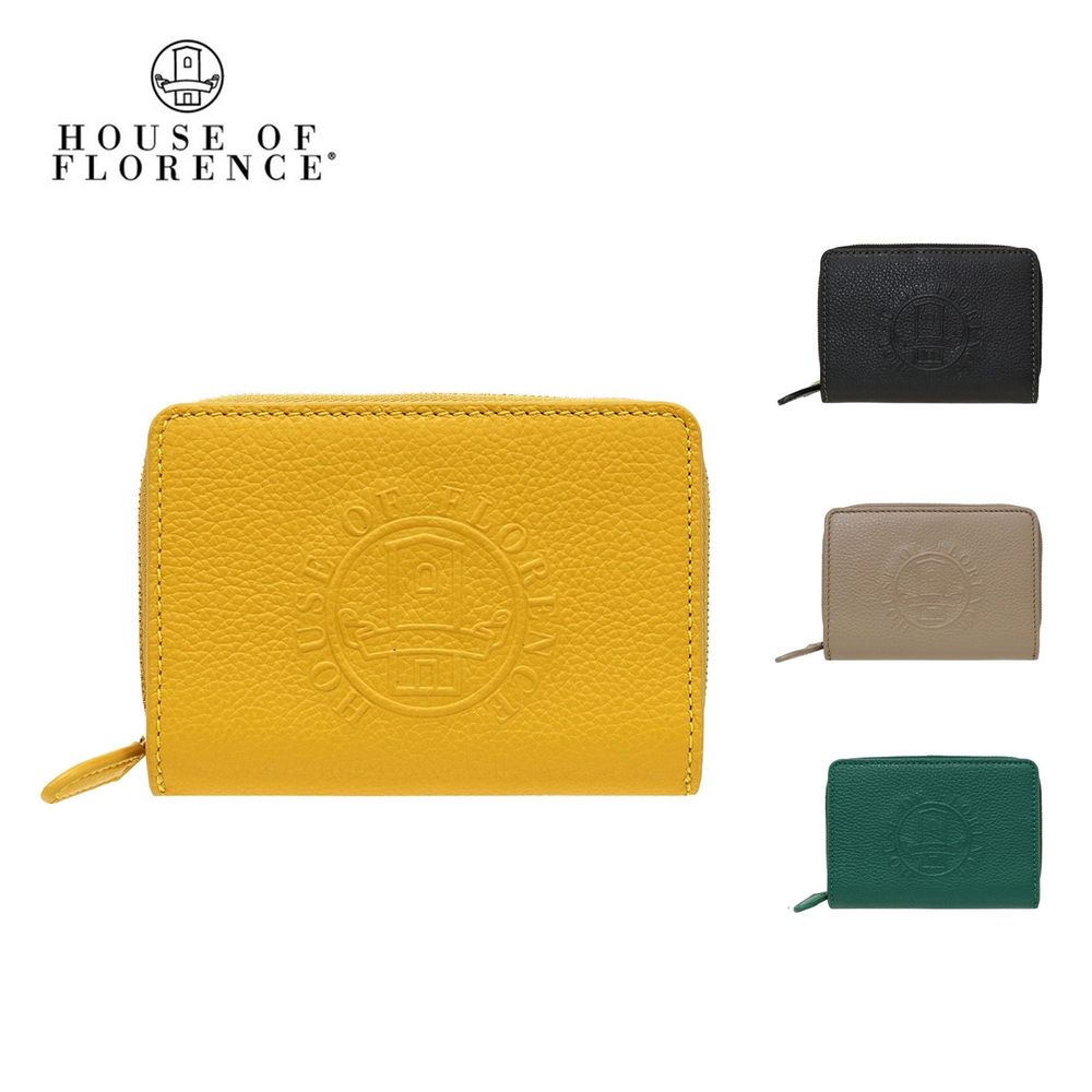 【ハウス・オブ・フローレンス/HOUSE OF FLORENCE】本革二つ折り財布(イタリアンレザー使用) 【ハウス・オブ・フローレンス/HOUSE OF FLORENCE】本革二つ折り財布(イタリアンレザー使用)