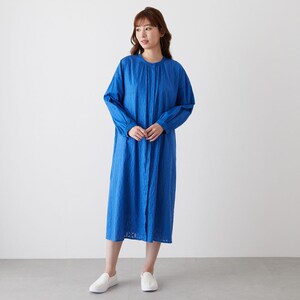 【ベルメゾン】ジャカード異素材ワンピース