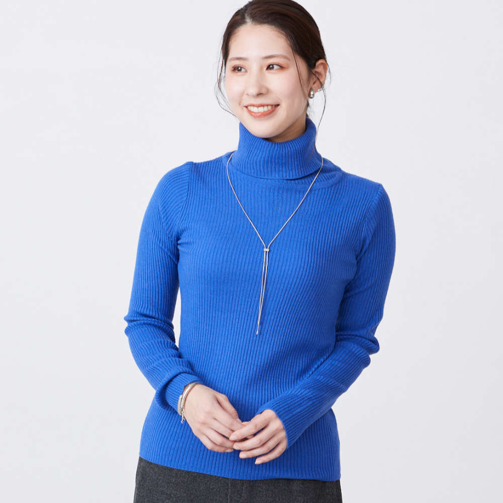 タートルネックリブニット タートルネックリブニット