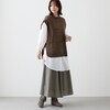 【ベルメゾン】ニットベスト+ワンピースアンサンブル