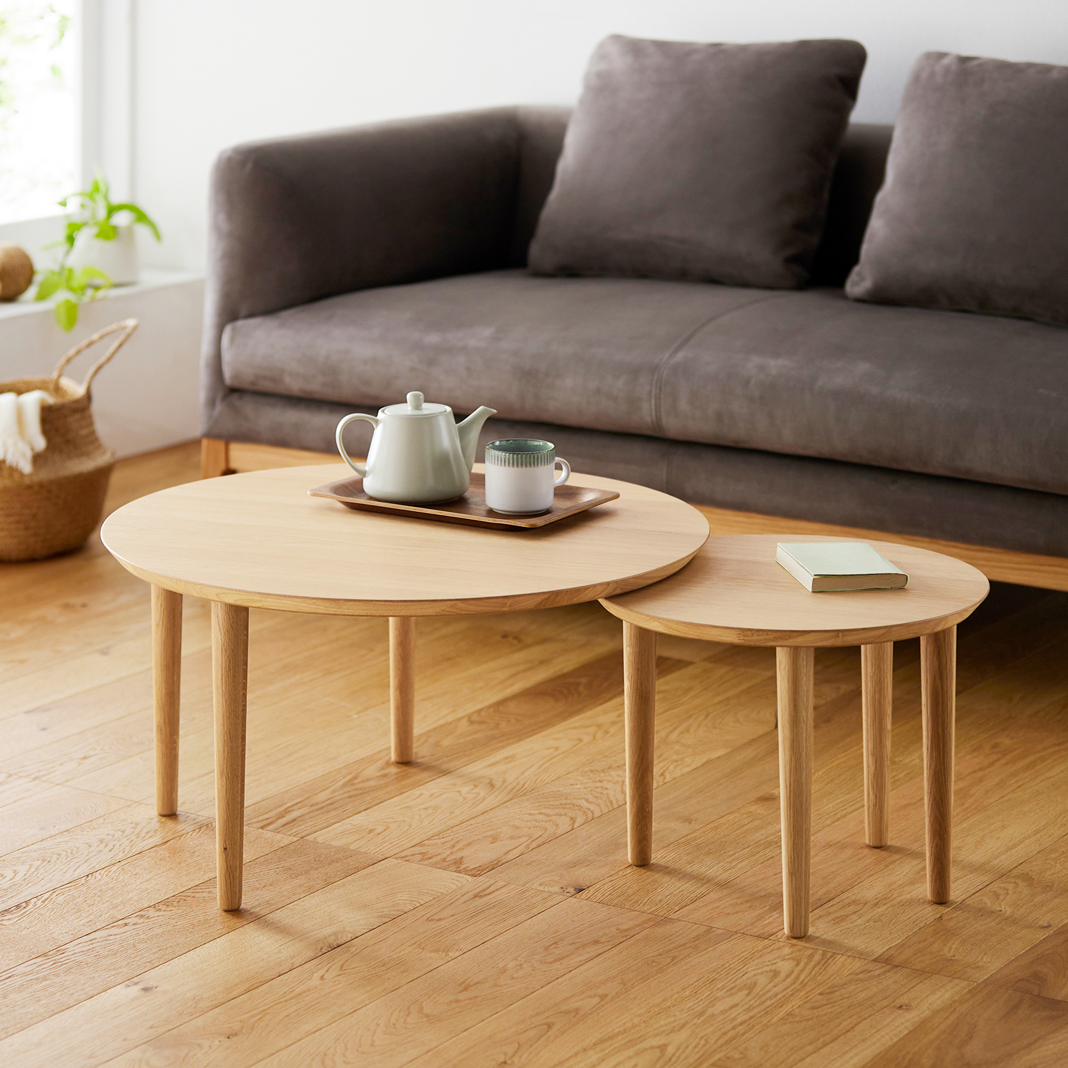 【高野木工/TAKANO MOKKOU】オーク材のローテーブル【BALLOON】 【高野木工/TAKANO MOKKOU】オーク材のローテーブル【BALLOON】