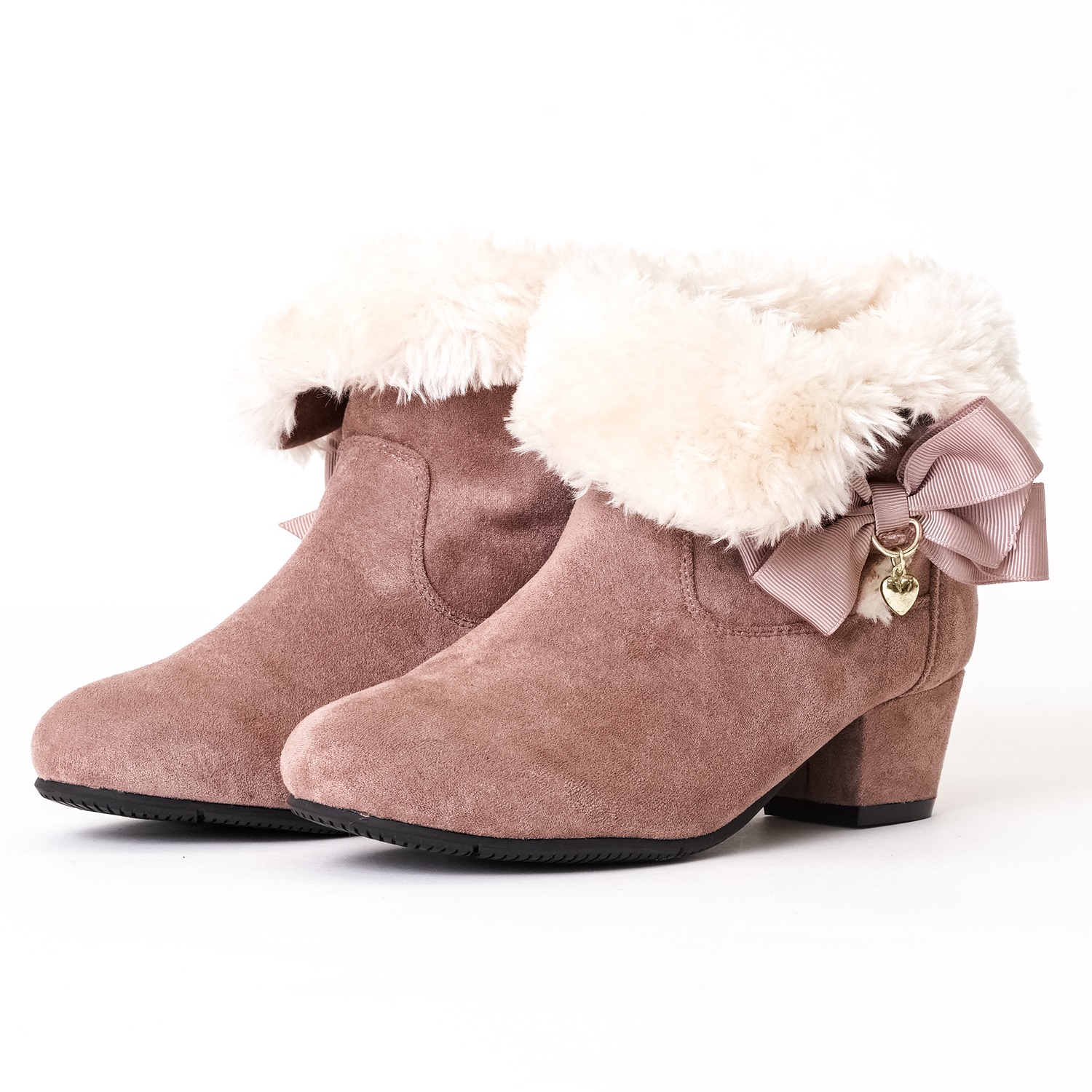 【ベルメゾン】キッズサイドリボン2WAYブーティ