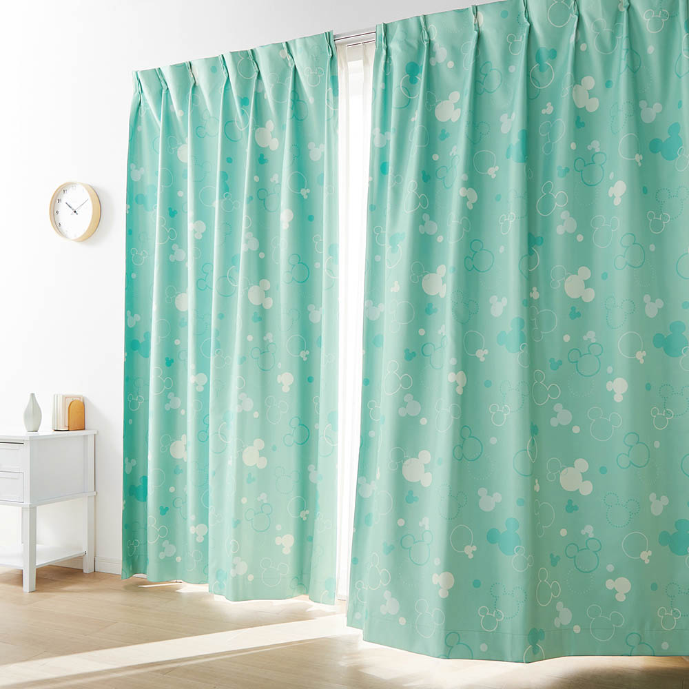 遮光・遮熱・防音カーテン「ミッキーモチーフ」(ディズニー/Disney) 遮光・遮熱・防音カーテン「ミッキーモチーフ」(ディズニー/Disney)