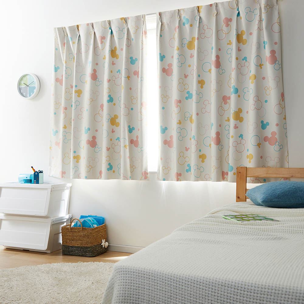 遮光・遮熱・防音カーテン「ミッキーモチーフ」(ディズニー/Disney) 遮光・遮熱・防音カーテン「ミッキーモチーフ」(ディズニー/Disney)