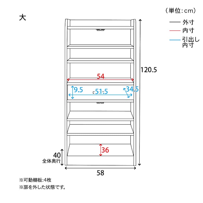 サイズ詳細／大タイプ