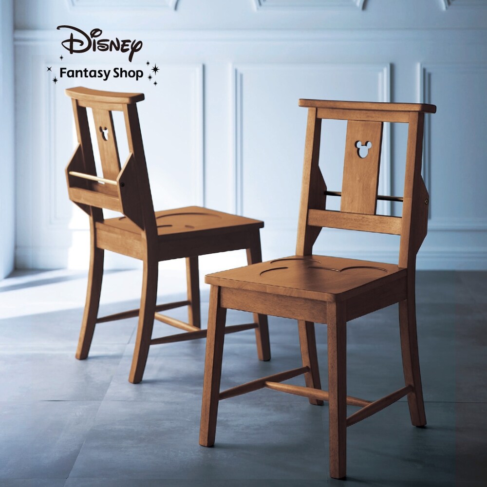 【ディズニー/Disney】アンティーク調チャーチチェア「ミッキーモチーフ」