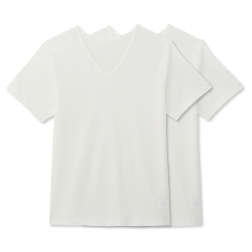 さらっと快適コットンメッシュＶネックインナー２枚セット 【子供インナー】【猛暑対策】