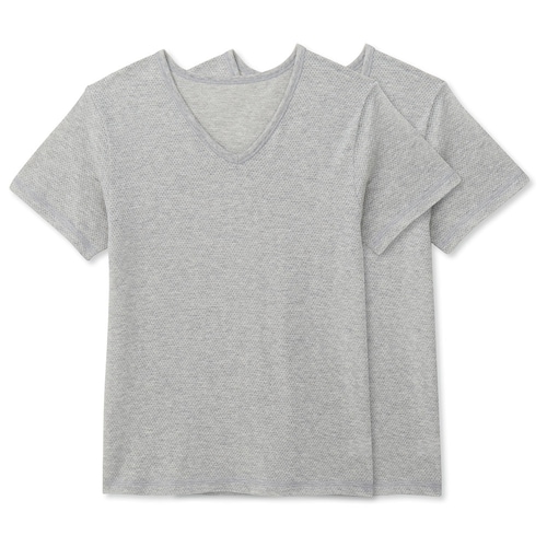 さらっと快適コットンメッシュＶネックインナー２枚セット 【子供インナー】【猛暑対策】