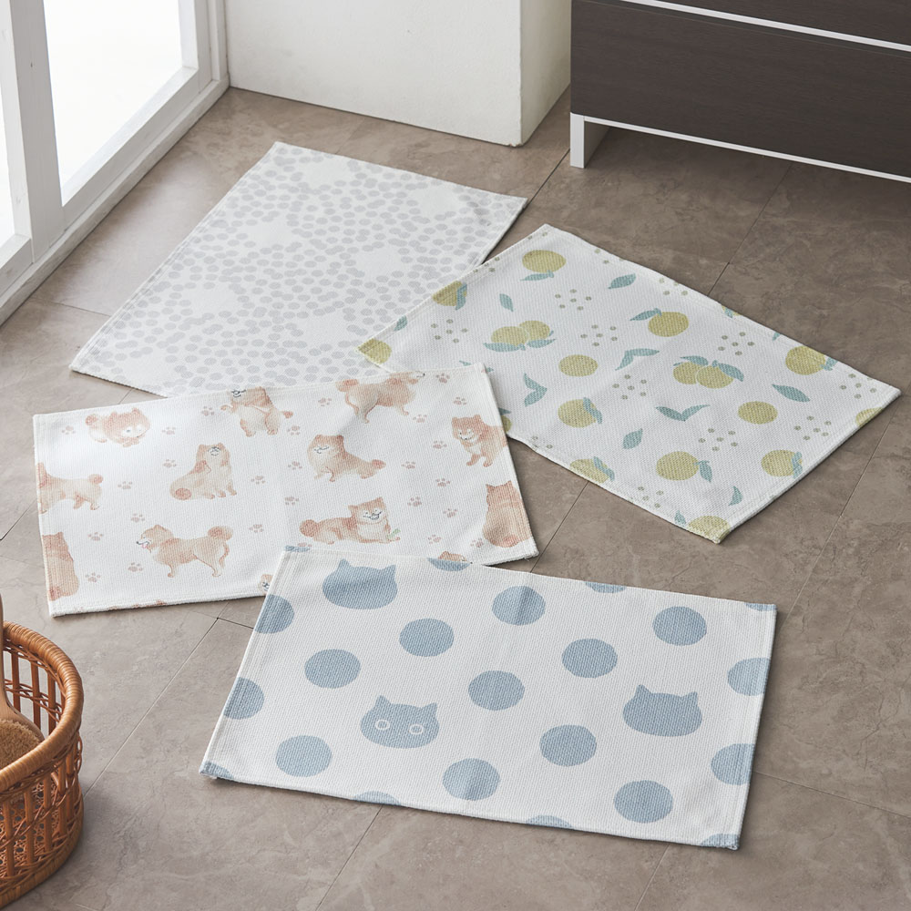 【ベルメゾン】乾燥機がかけられる薄手の吸水バスマット 【ベルメゾン】乾燥機がかけられる薄手の吸水バスマット