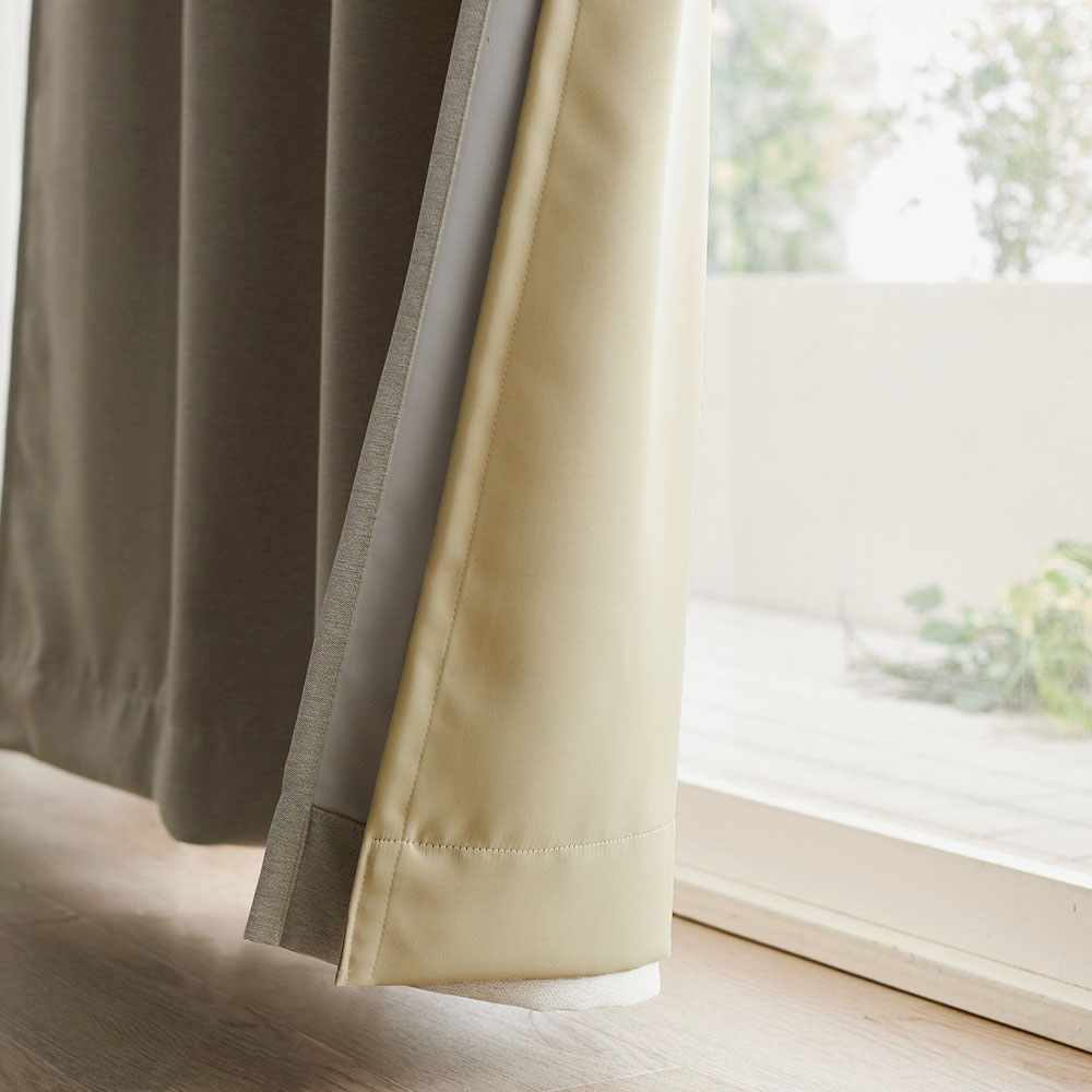 【ベルメゾン】【サイズオーダー】自宅のカーテンにつけるだけ!遮光・遮熱裏地ライナー