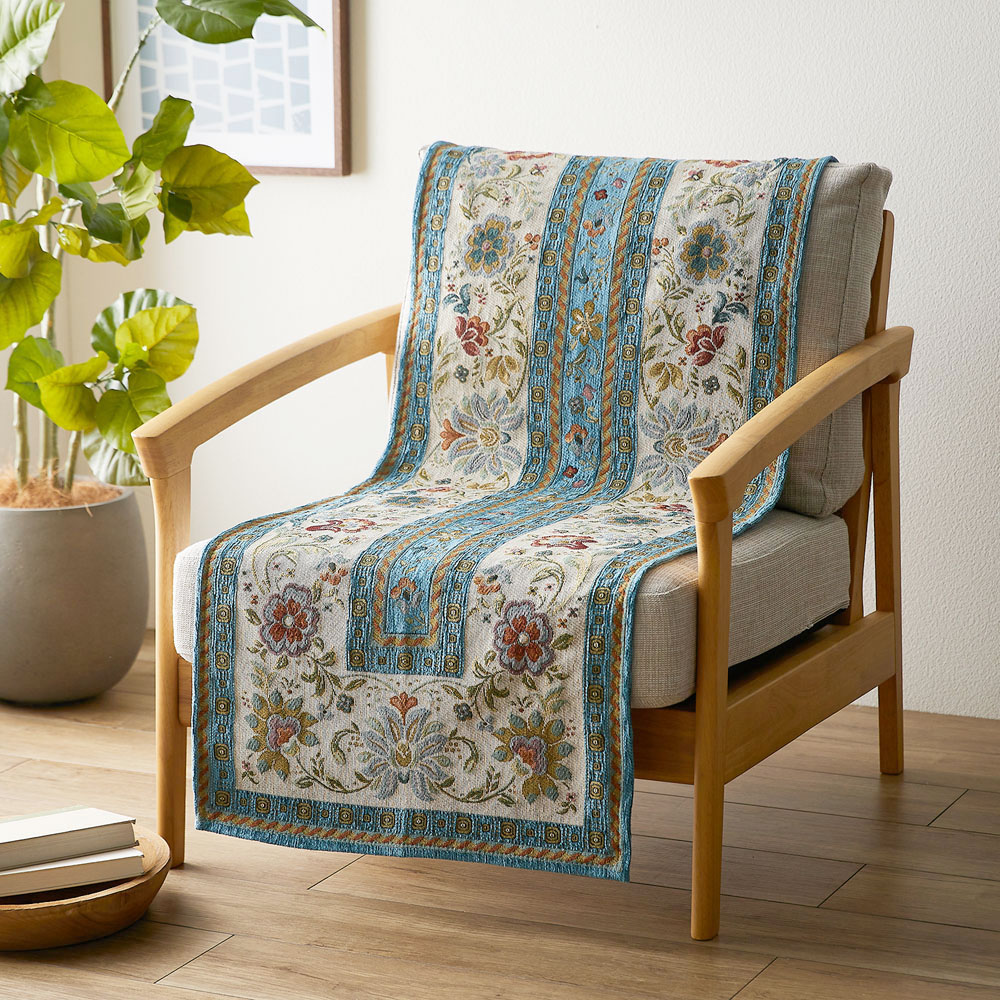 【ベルメゾン】イタリア製ジャカード織のエレガントなマルチカバー・ソファーカバー