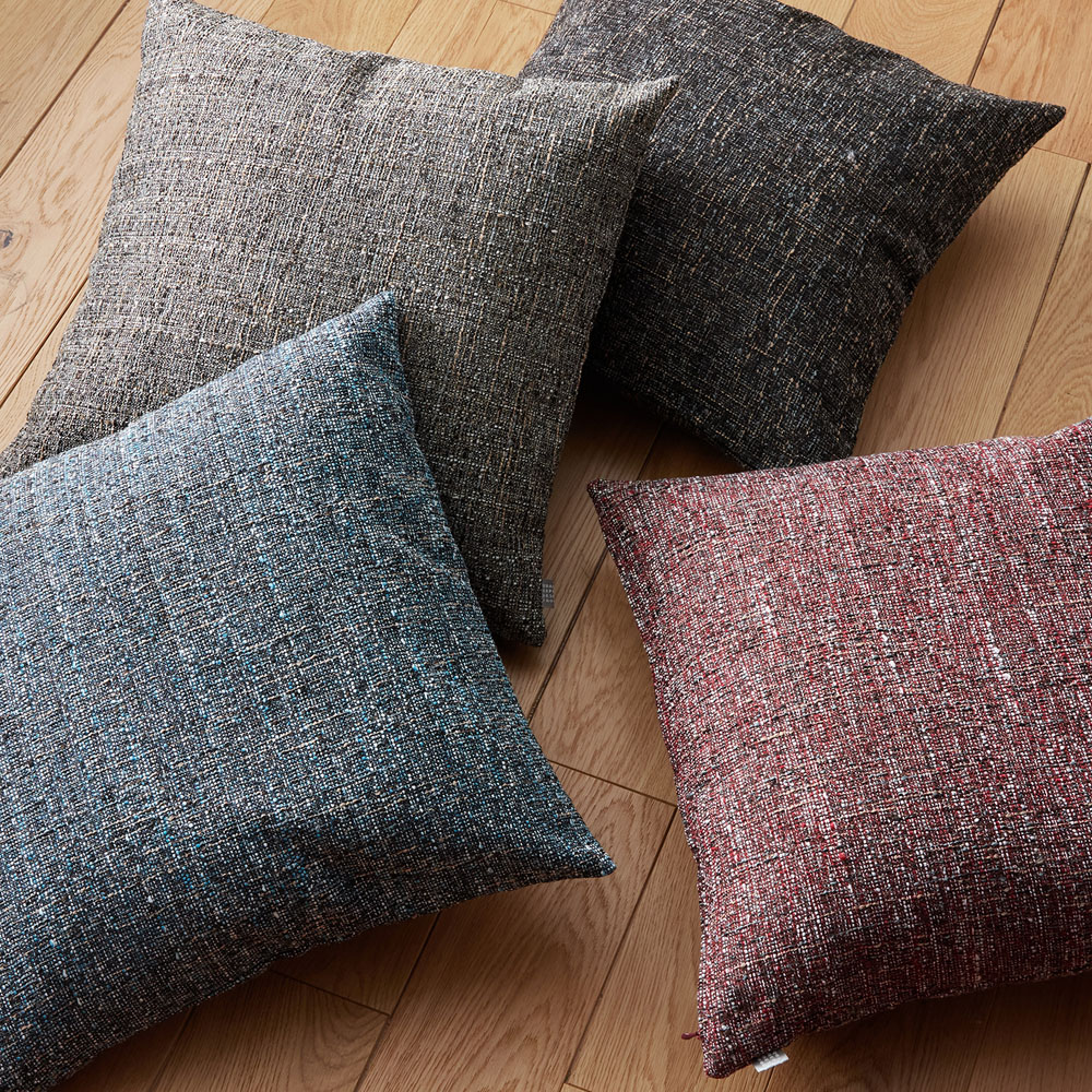 【クォーターリポート/QUARTER REPORT】ツイード調生地のクッションカバー・座布団カバー