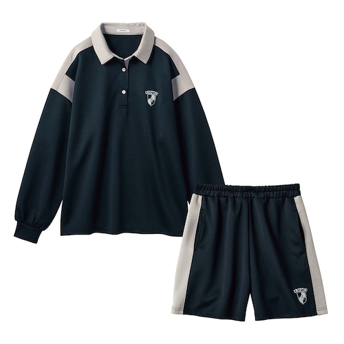 配色切替えプルオーバー＆ショートパンツセット 【子供服】
