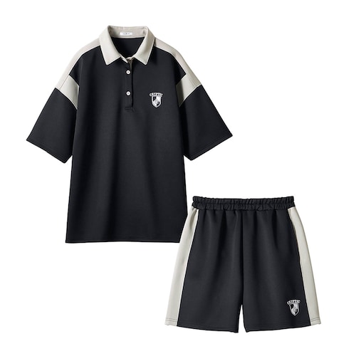 配色切替えプルオーバー＆ショートパンツセット 【子供服】