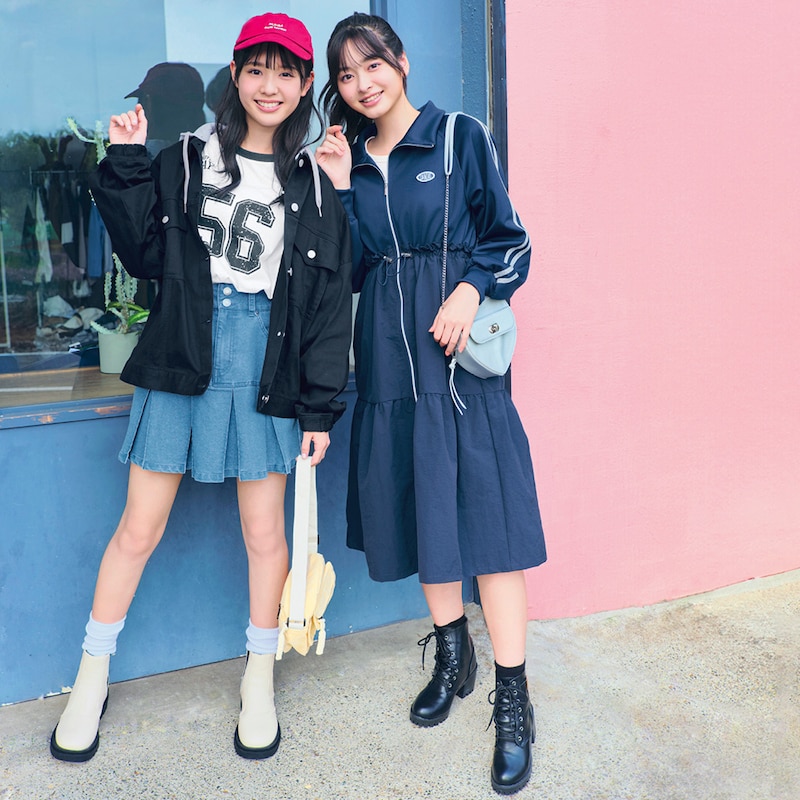 左)161cm・J-M、右)ネイビー／165cm・J-M