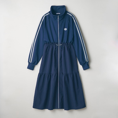 ラメライントラックドッキングワンピース 【子供服 長袖】
