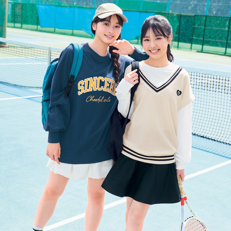 左)165cm・J-M、右)アイボリー／161cm・J-M