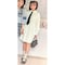 取り外しできるタイ付きタックシャツワンピース 【子供服 長袖】