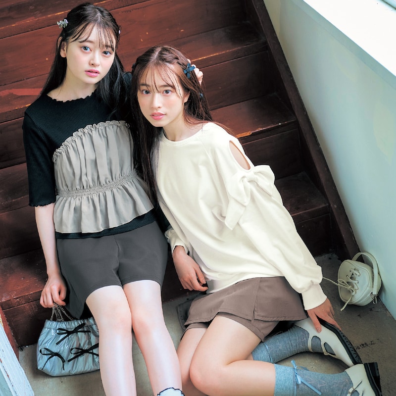 左)160cm・J-M、右)オフホワイト／165cm・J-M