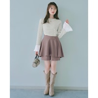 グレージュ／モデル身長160cm・サイズJ-M