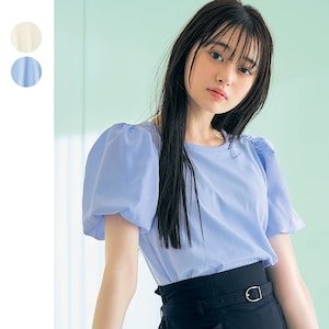 【パペル ラピス/Papel lapiz】シフォンドッキングパフスリーブTシャツ 【子供服 半袖】