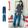 【STANDARD me】配色デザインステッチタックデニムパンツ(ウエスト調節可) 【子供ズボン】
