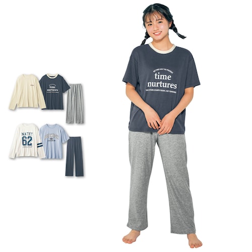 長袖＆半袖３点セットパジャマ 【子供パジャマ】