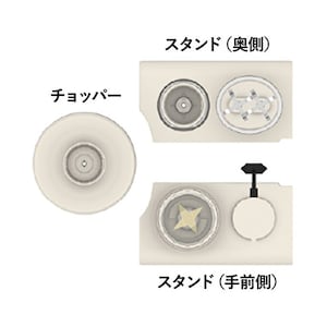 各パーツが分解できるからお手入れも簡単！
