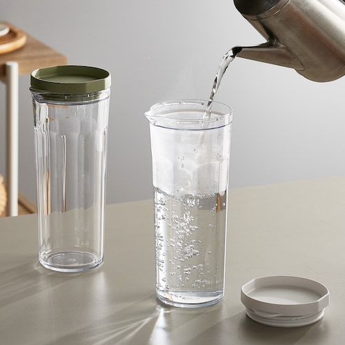 【食洗器対応】縦横置ける冷水筒 ＜1100ml＞