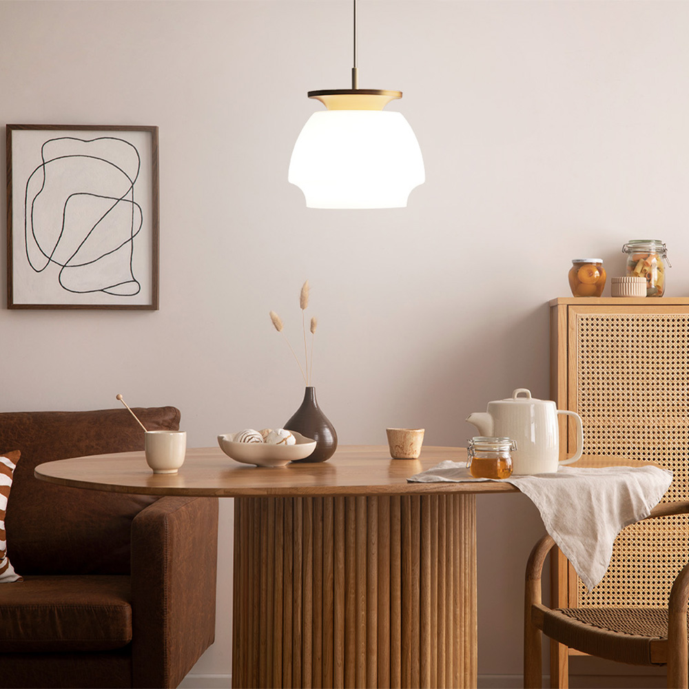 【ディ クラッセ/DI CLASSE】北欧調のペンダントランプ「フォンターン/Fontan」 (LED球付き)