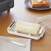 【ベルメゾン】ステンレスカッターのバターケース(バターナイフ付き) 【200gのバターを約10g×20個にカット】
